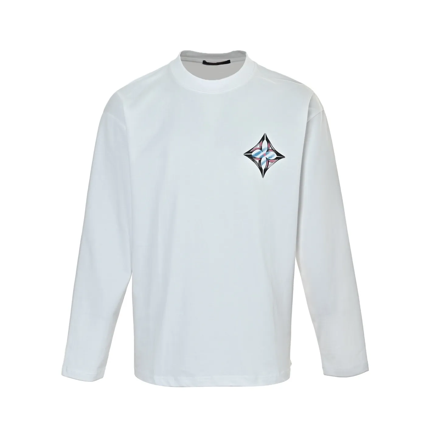 Louis Vuitton/Louis Vuitton four-leaf clover logo graffiti hand-painted long sleeves